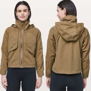Lululemon Always Effortless Jacket Frontier Brown Size 6